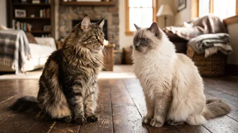 Longhair cats